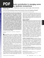 Evasion of Antibody Neutralization in Emerging Severe