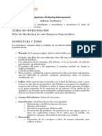 Asignatura: Marketing Internacional Informe Académico