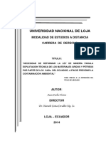 Reformar La Ley de Minería para La Wxolitacion de Aridos