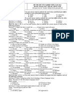 Đề thi thử TN THPT năm 2024