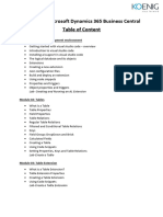 Using AL in Microsoft Dynamics 365 Business Central Table of Content