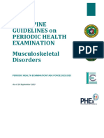 (CPG) Philippine Guidelines On Periodic Health Examination Screening For Musculoskeletal Disorders - Orig