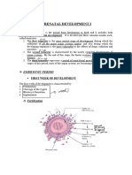 LECTURE 7 Prenatal Development I 2