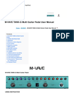 Tank G Multi Guitar Pedal Manual