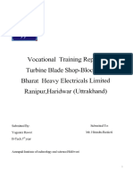 BHEL Training Report