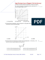 Practice Exam Covering Newtons Laws (Chapter 5 & 6 in Serway)