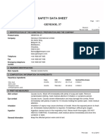 Genesol 37 MSDS