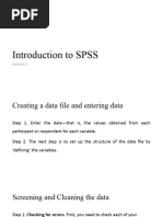 BRM PPT For Introduction To SPSS