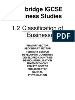 Business Igcse 1.2 Notes, Question and Answers