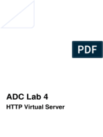 A10 ADC Lab 4 HTTP Virtual Server