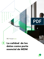 Power Data - La Calidad de Los Datos Como Parte Esencial de MDM