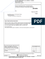 Bio Paper 5 2003 May (Igcse)