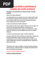 Planta Un Árbol y Contribuye Al Cuidado Del Medio Ambiente Gustavo Dante Paredes Mamani