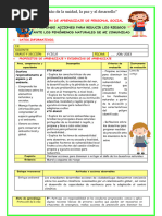 Ses-Viern-Ps-Propongo Acciones para Reducir Los Riesgos Ante Los Fenómenos Naturales de Mi Comunidad