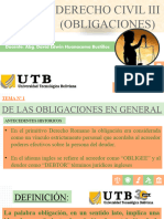 Tema #1 de Las Obligaciones en General