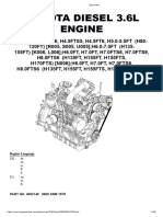 Motor Kubota 3.6L Diesel h155