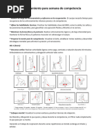 Entrenamiento para Semana de Competencia