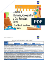 Planificacion Unidad 1 Historia 2020