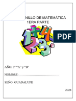 Cuadernillo de 3ero Matematica Primera Parte