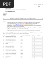 Furniture Requirement - Order Form - Informa Markets Online Exhibitor Manual