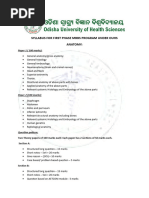 Final Draft Syllabus For First Phase MBBS Program Under Ouhs-2-1