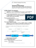 NLP Part I Unit I Notes