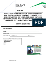 SCMU5-23-24-0115 - Expression of Interest For Turnkey Contracts