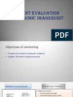 CEMENT EVALUATION Using Sonic Imager