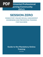 DPLC Session Zero On Sexual Harassment Awareness and Prevention Training