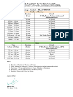 School Bell Timing Grades - AY 2024-25