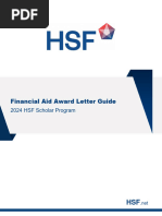 HSF Financial Aid Award Letter Guide