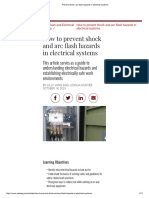 Prevent Shock, Arc Flash Hazards in Electrical Systems