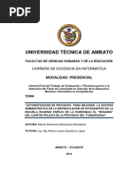 Automatización de Procesos para Mejorar La Gestión