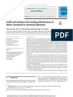 Acidic PH Weakens The Bonding Effectiveness of Silane Contained in Universal Adhesives