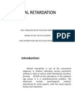 Mental Retardation PDF For Residents