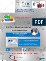 Project Mnagement Framework & Initiation