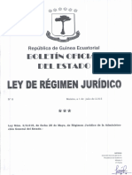 Ley #2-2015, de Fecha 28 de Mayo, de Régimen Juridico de La Administración General Del Estado