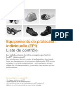 Equipements de Protection Individuelle (EPI) : Liste de Contrôle