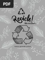 Livro Sem Palavras Recicle - Lição 2 - Não Recicláveis Pecado