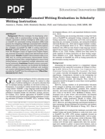 Parker Et Al 2023 Chatgpt For Automated Writing Evaluation in Scholarly Writing Instruction