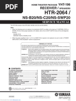 Yamaha HTR-2064 Service Manual