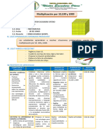 D5 A1 SESION MAT. Multiplicación Por 10, 100 y 1000