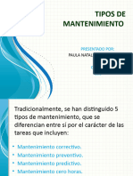 Tipos de Mantenimiento