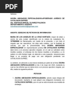 SOLICITUD Ante AGORA ABOGADOS 1