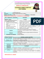 1º U4 S1 Sesion D1 PS Dialogamos Sobre Nuestras Costumbres