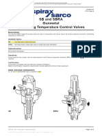 SB and Sbra Gunmetal Self-Acting Temperature Control Valves: Description