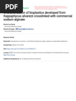 Characterization of Bioplastics Developed From Kappaphycus 290fi436