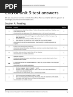 LS English 8 Unit 9 Test Answers