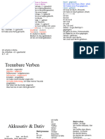 Akkusativ Und Dativ Notes