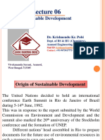 Sustainable Development L6 by Dr. Krishnendu Kr. Pobi